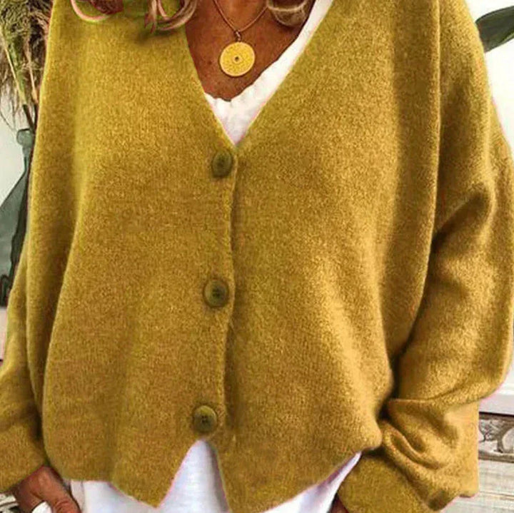 Alicia | Women’s V-Neck Button Cardigan