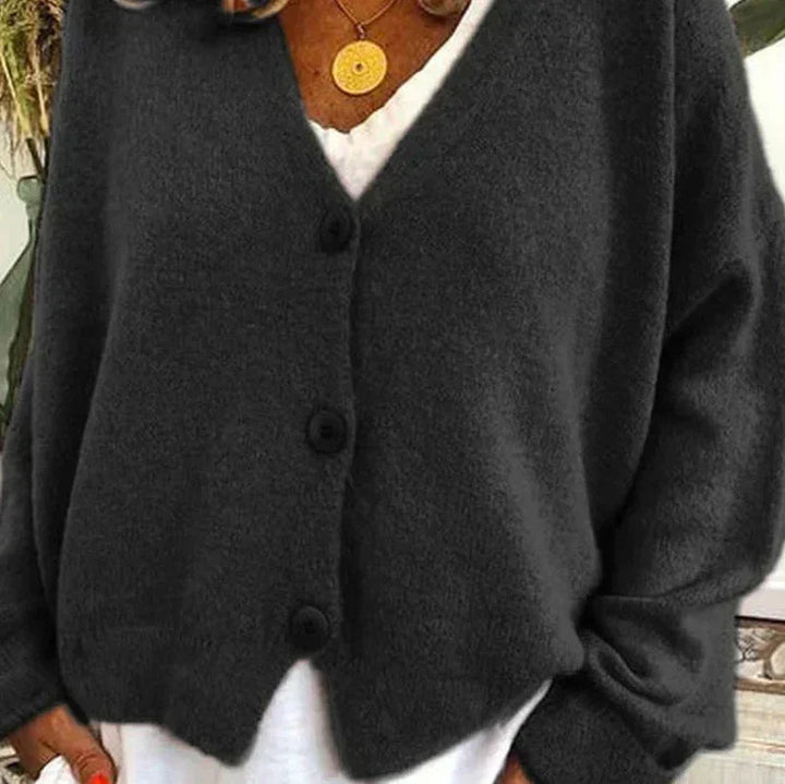 Alicia | Women’s V-Neck Button Cardigan