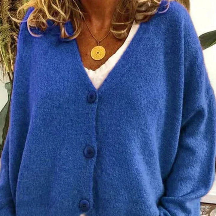Alicia | Women’s V-Neck Button Cardigan