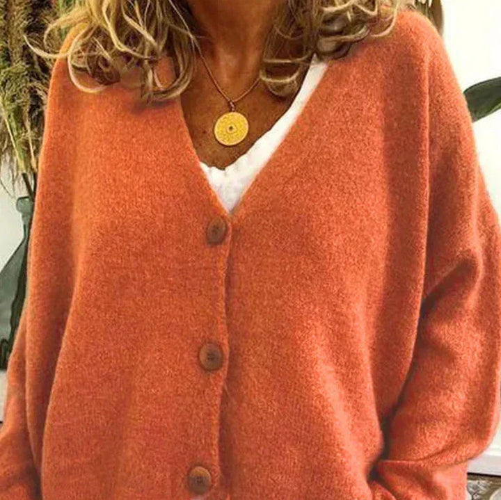 Alicia | Women’s V-Neck Button Cardigan