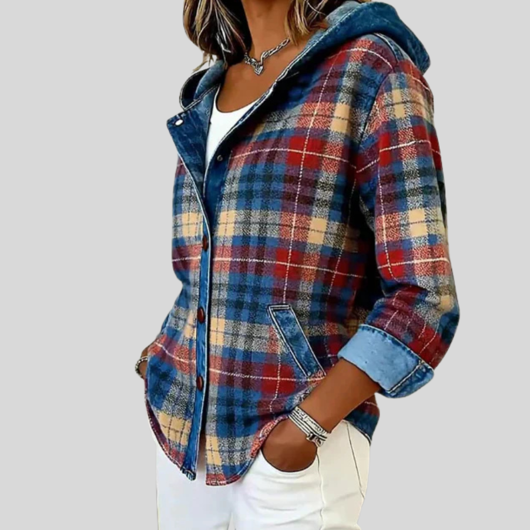 Hildred™ | Plaid Hooded Shacket