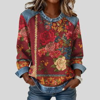Junelle™ Floral Pattern Sweatshirt