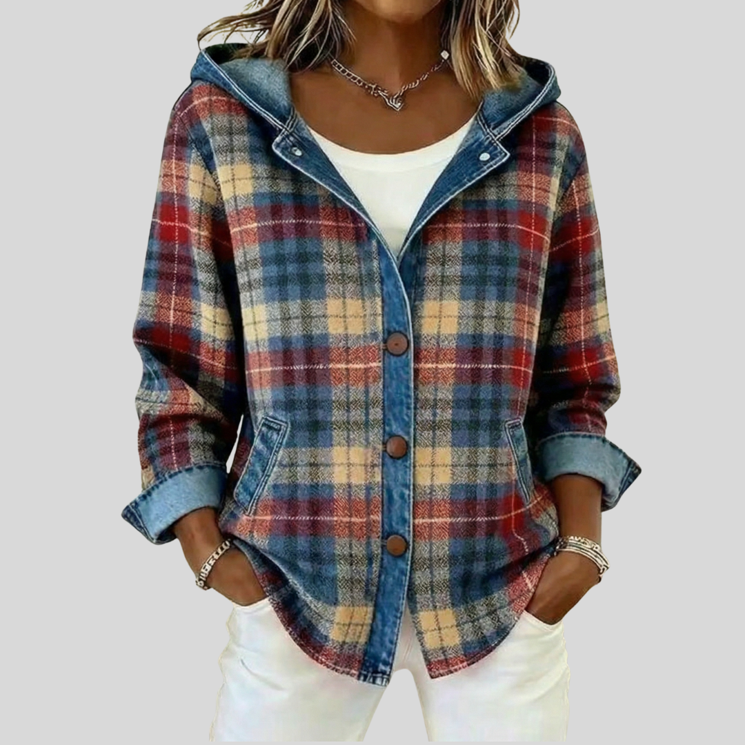 Hildred™ | Plaid Hooded Shacket