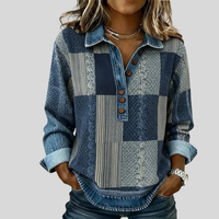 Meridell™ | Color-Blocked Print Sweatshirt