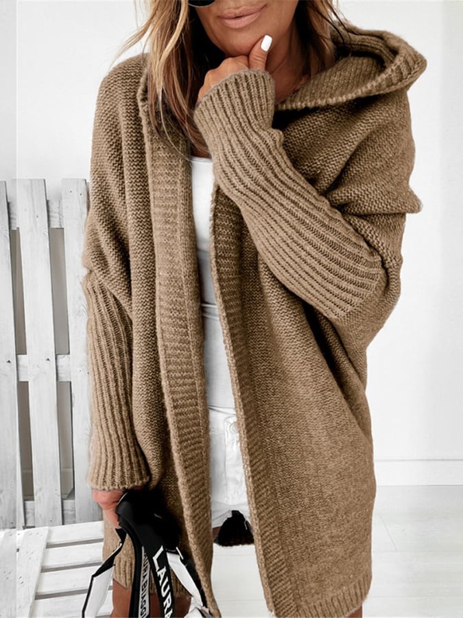 Annie™ - Cozy Oversized Hooded Cardigan