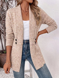 Helene | Ribbed Button-Tab Cardigan