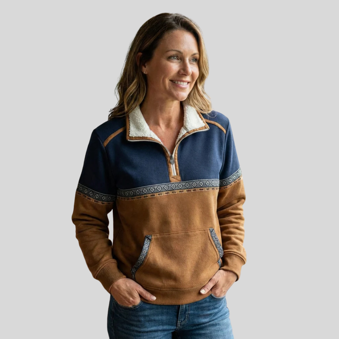 Alvette™ Sherpa Collared Half-Zip Pullover