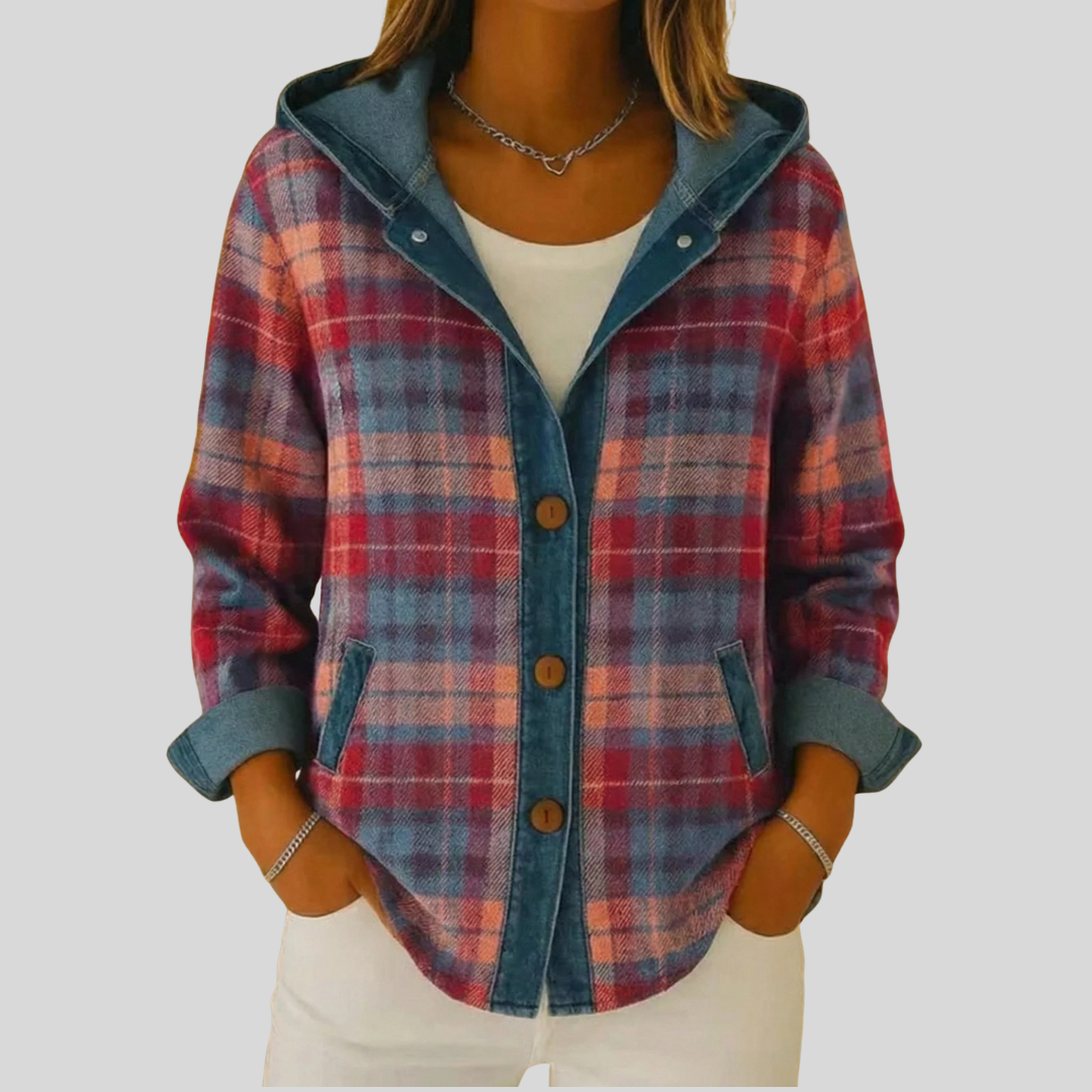 Kellaway™ | Plaid Hooded Shacket