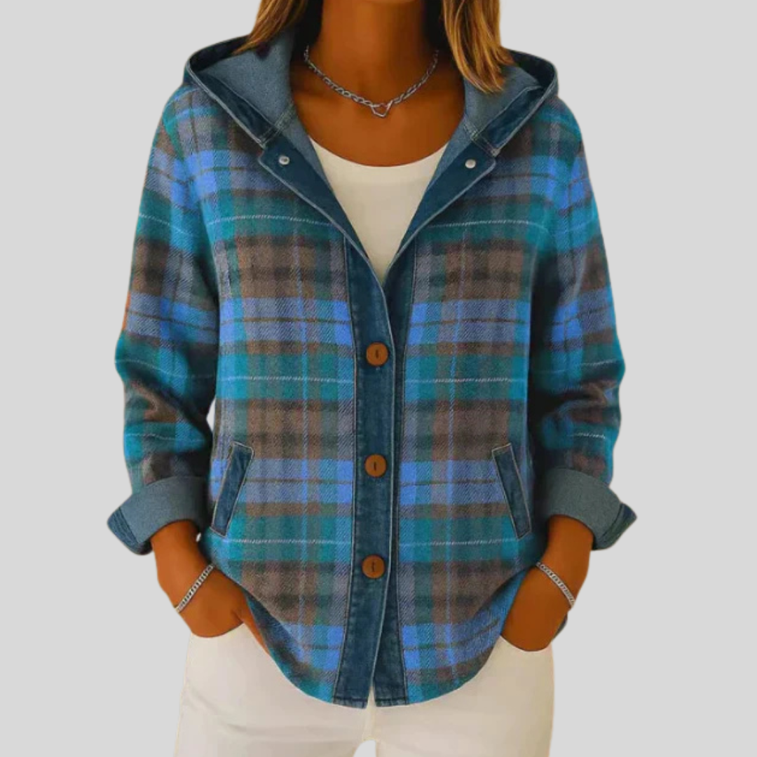 Hildred™ | Plaid Hooded Shacket
