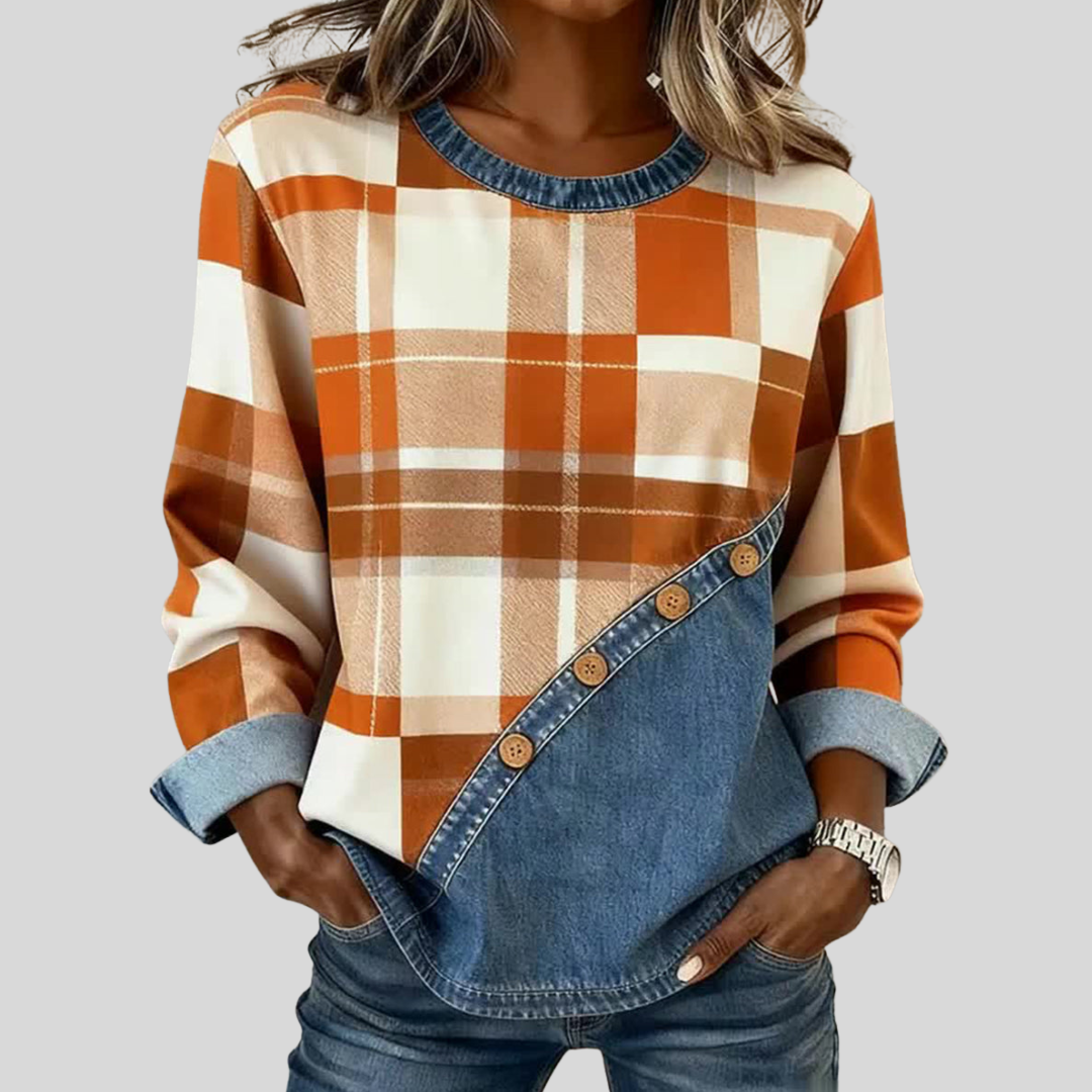 Faylen™ | Colorful Patchwork Sweater