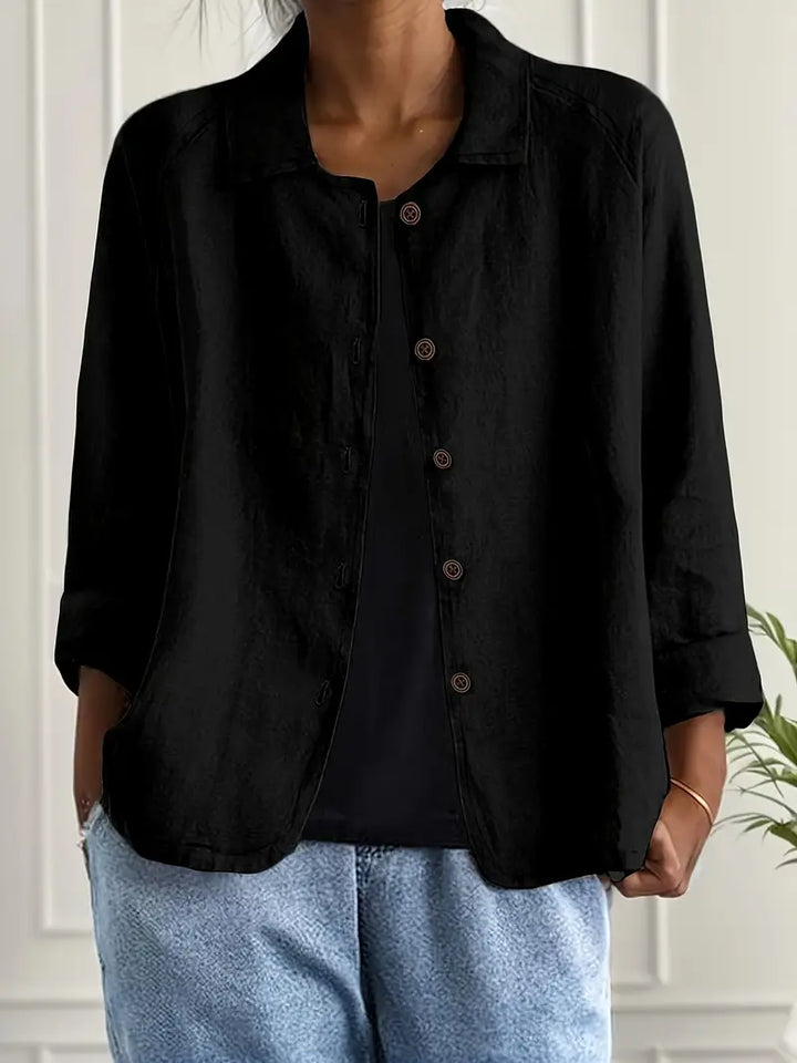 Ella | Women Casual Button Front Lightweight Jacket