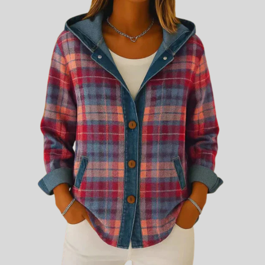 Hildred™ | Plaid Hooded Shacket