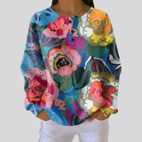 Adorna™ | Vibrant Floral Sweatshirt