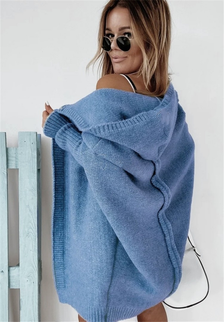 Annie™ - Cozy Oversized Hooded Cardigan