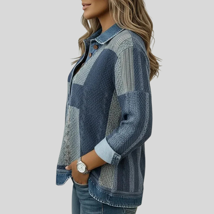 Meridell™ | Color-Blocked Print Sweatshirt