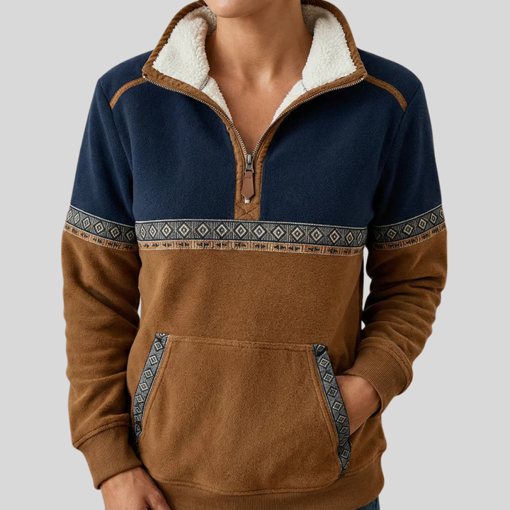 Alvette™ Sherpa Collared Half-Zip Pullover