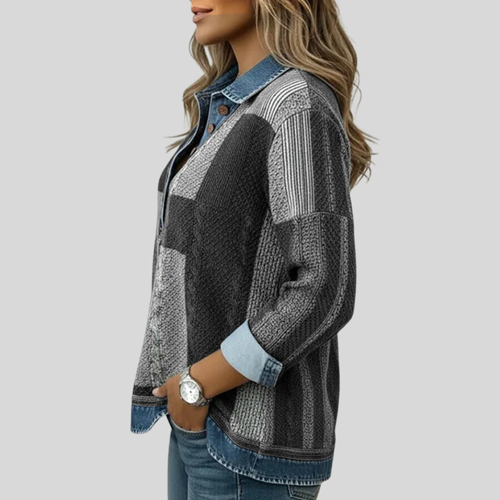 Meridell™ | Color-Blocked Print Sweatshirt