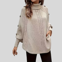 Norelle™ | Cozy High-Neck Cable Knit Sweater