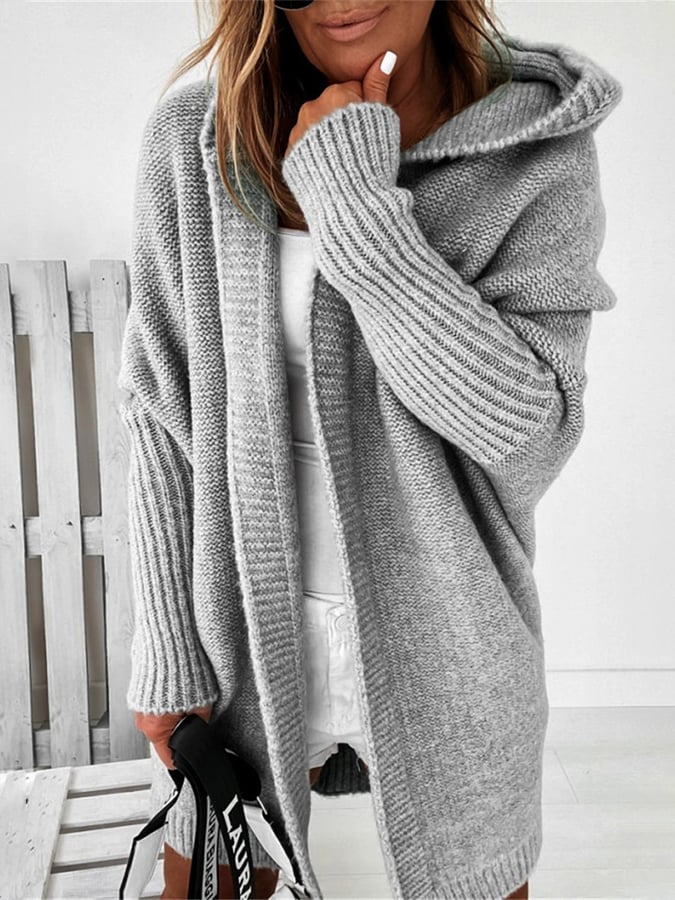 Annie™ - Cozy Oversized Hooded Cardigan