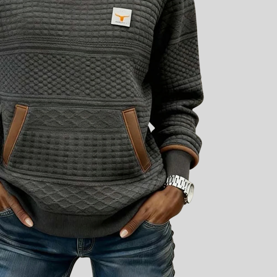 Noelle™ | Colorblock Crew Neck Sweatshirt
