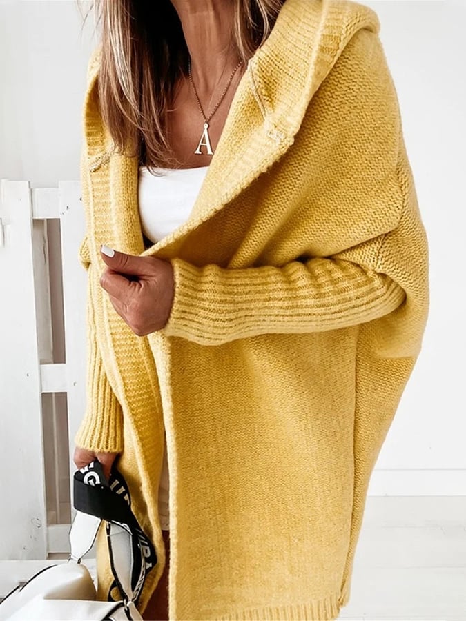 Annie™ - Cozy Oversized Hooded Cardigan