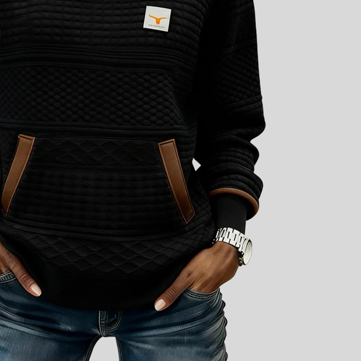 Noelle™ | Colorblock Crew Neck Sweatshirt