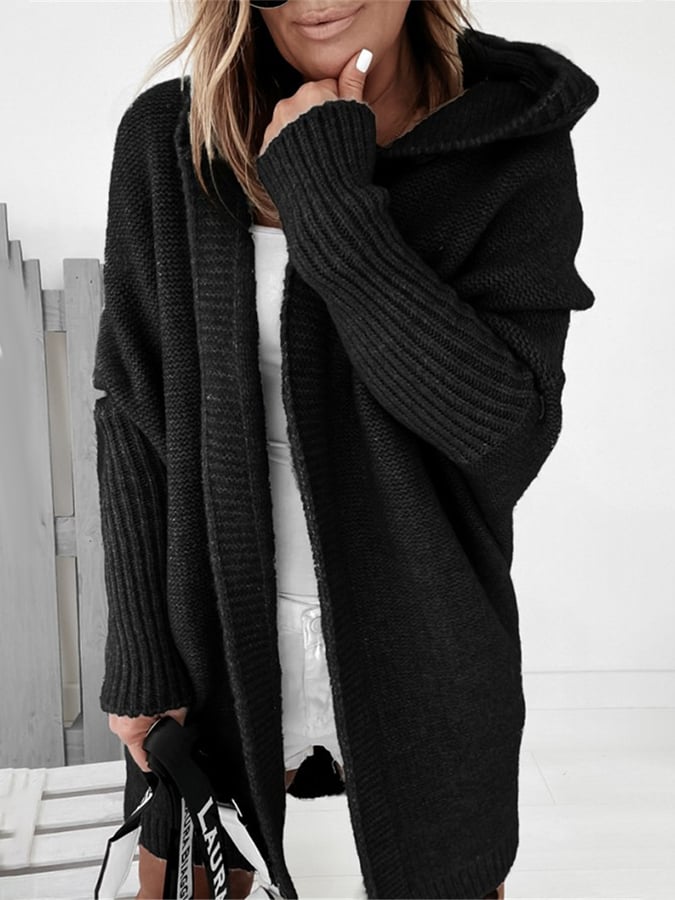 Annie™ - Cozy Oversized Hooded Cardigan