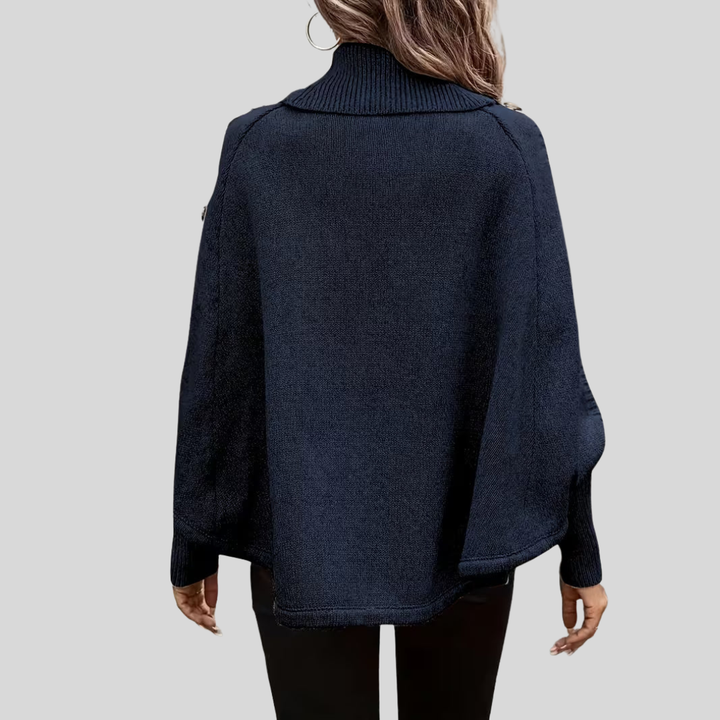 Norelle™ | Cozy High-Neck Cable Knit Sweater