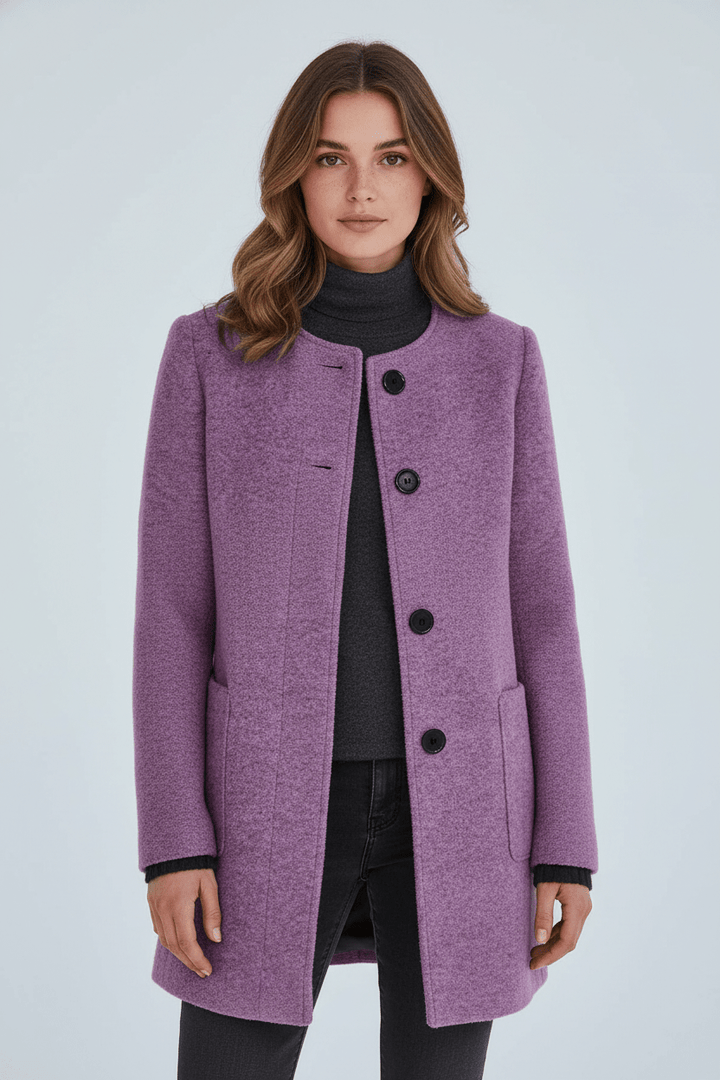Charlotte Davies | Wool-Blend Tailored Overcoat For Women