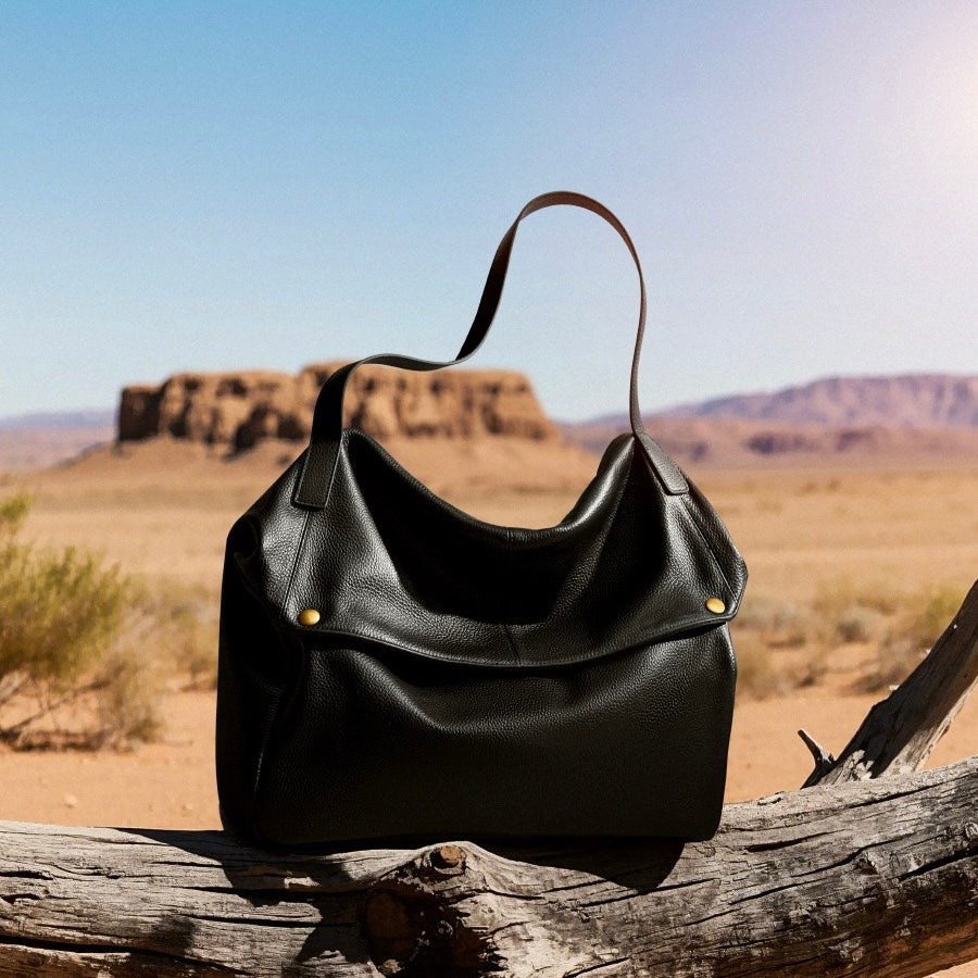 Adriani | Retro genuine leather soft minimalist bag for everyday use