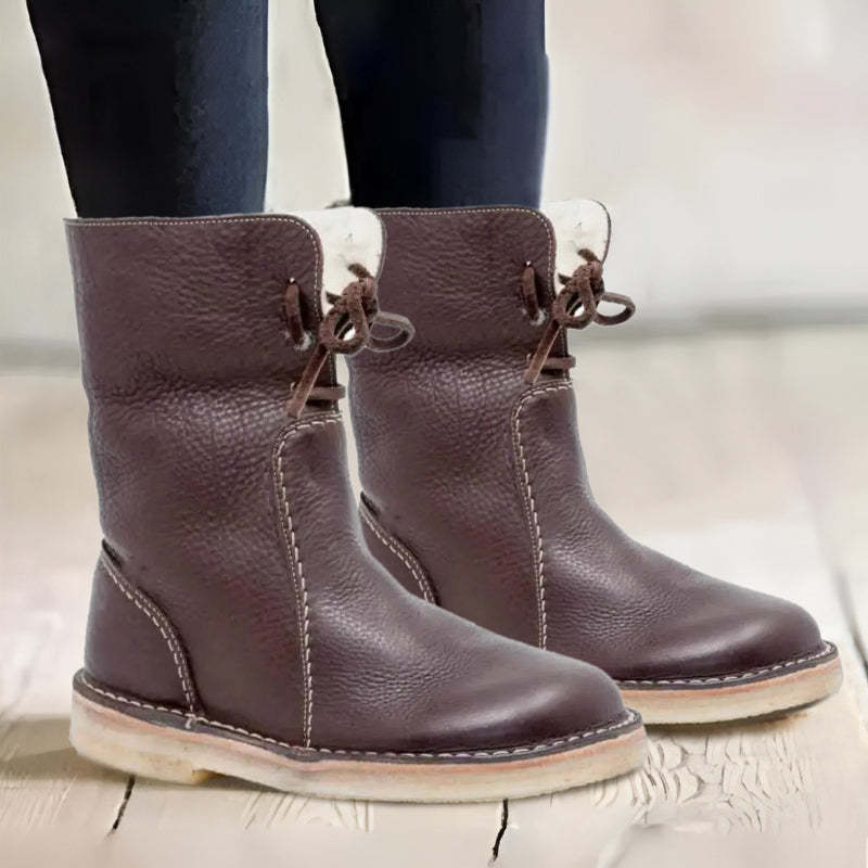 Camille Laurent | Waterproof Fur-Lined Winter Boots For Women
