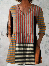 Cordelia | Long Blouse with V-Neck