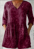 Florence | Long Blouse with V-Neck