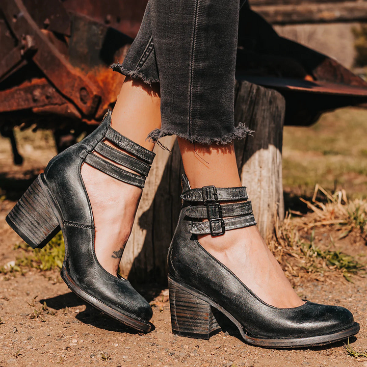 Verona | Vintage Strappy Ankle Strap Heels