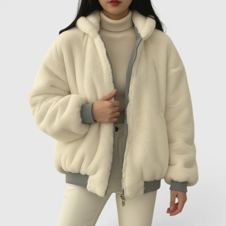 Amelia | Women's Casual Bomber Jacket Cozy Lightweight Everyday Jacket