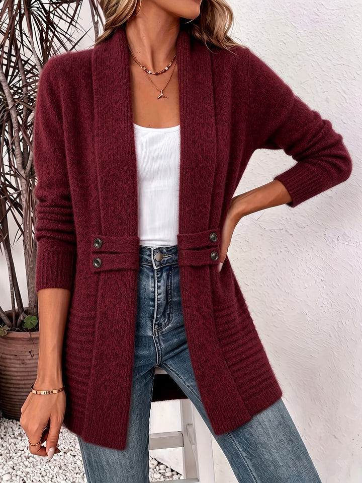 Deanna | Ribbed Open-Front Cardigan