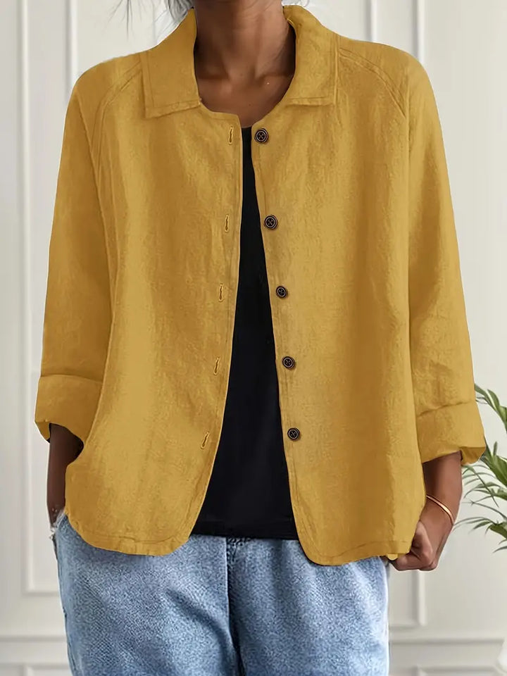Ella | Women Casual Button Front Lightweight Jacket