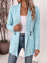 Daphne | Ribbed Button-Tab Cardigan