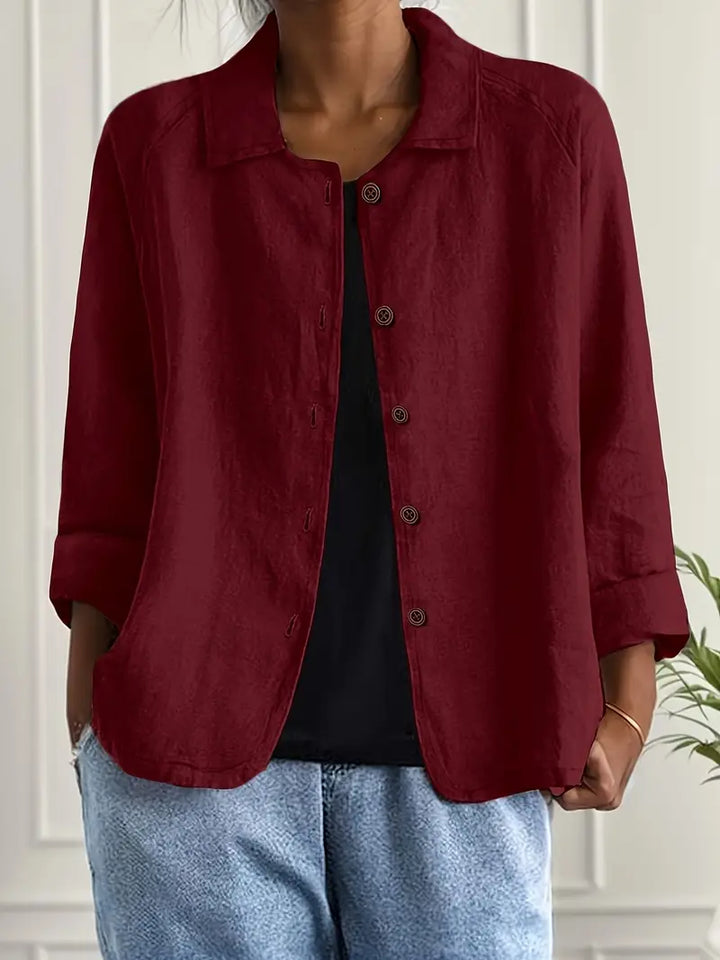Ella | Women Casual Button Front Lightweight Jacket