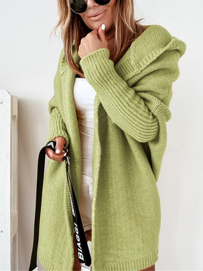 Annie™ - Cozy Oversized Hooded Cardigan