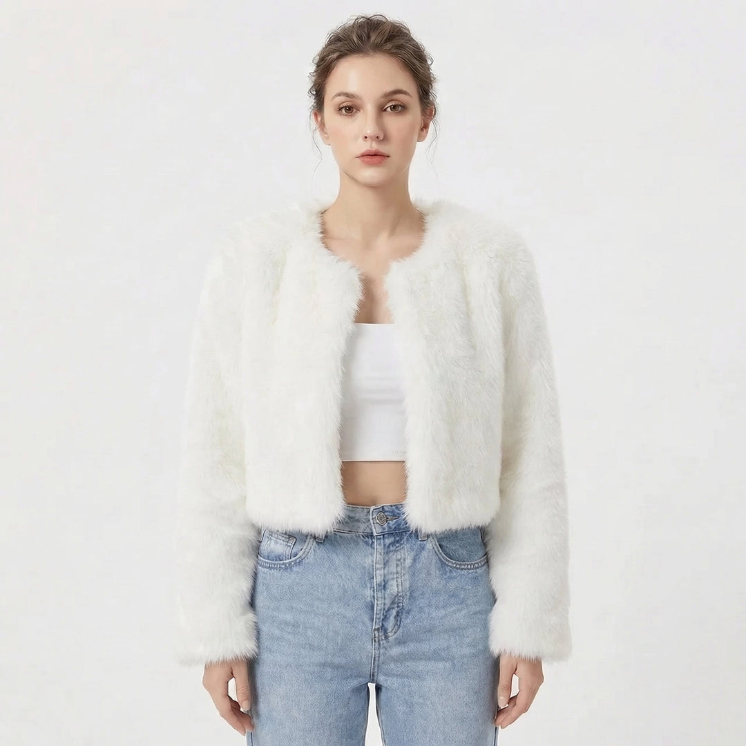 Camille Laurent | Luxe Faux Fur Jacket For Women