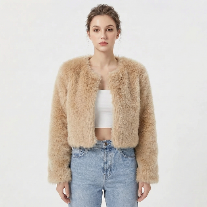 Camille Laurent | Luxe Faux Fur Jacket For Women