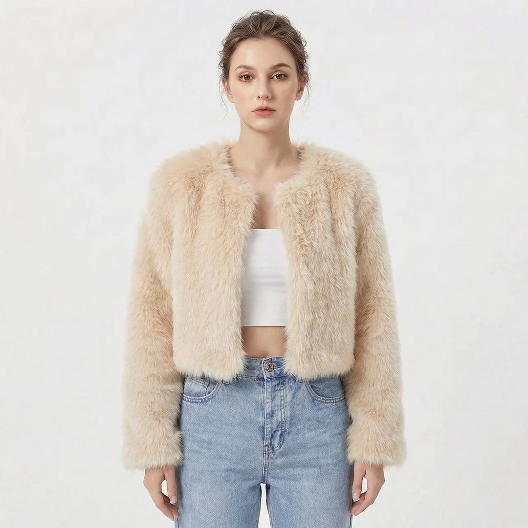 Camille Laurent | Luxe Faux Fur Jacket For Women