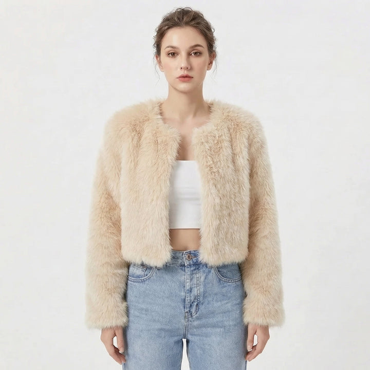 Camille Laurent | Luxe Faux Fur Jacket For Women