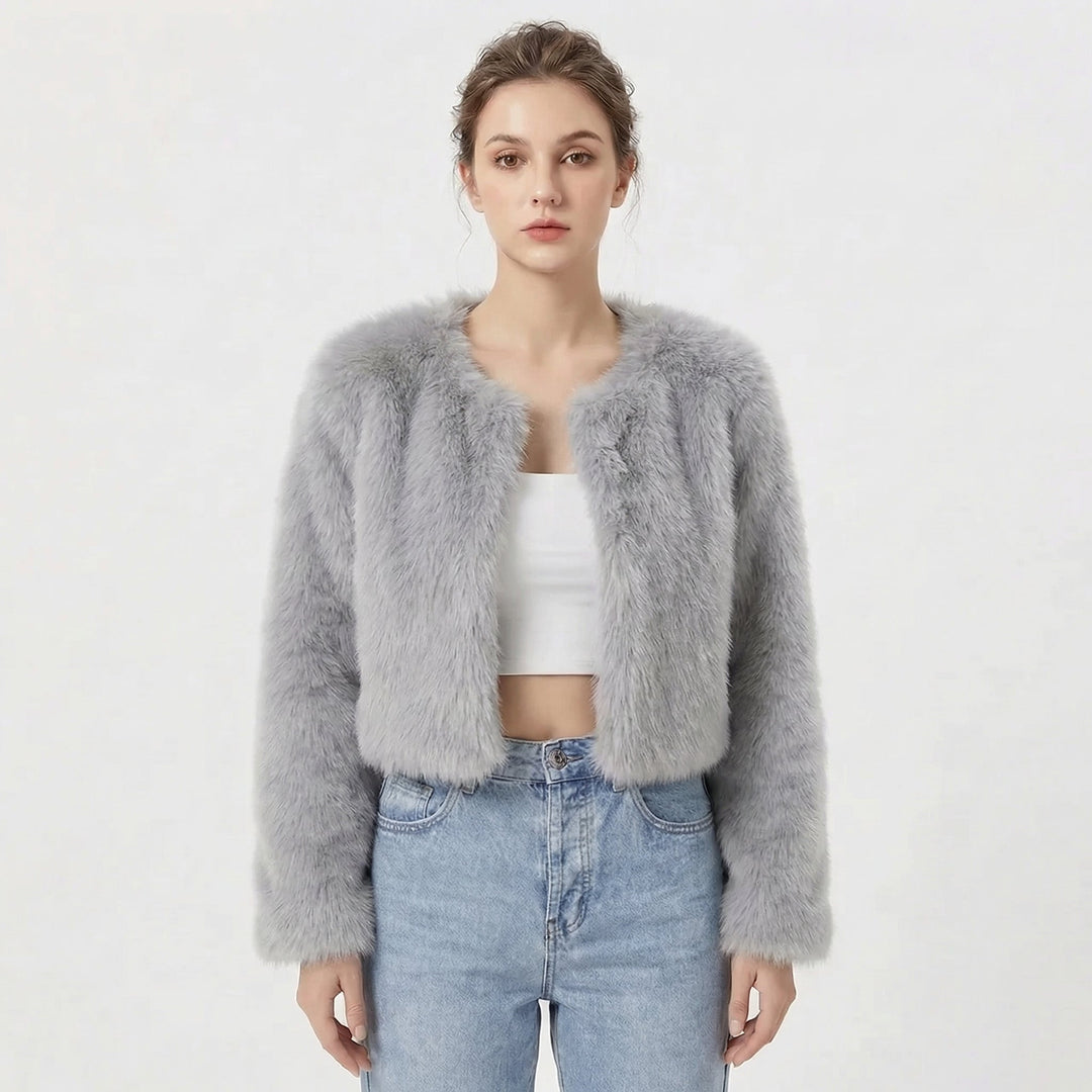 Camille Laurent | Luxe Faux Fur Jacket For Women
