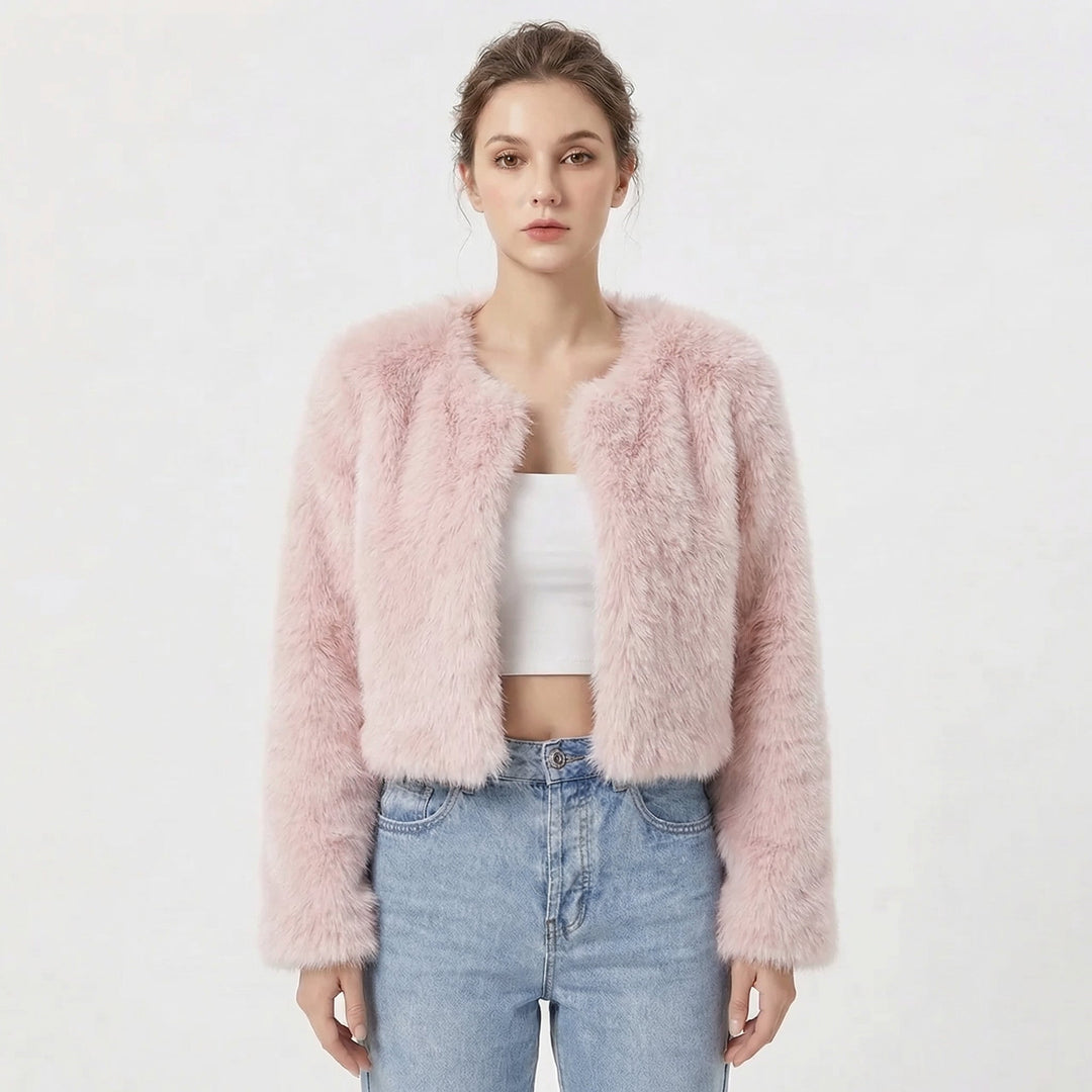 Camille Laurent | Luxe Faux Fur Jacket For Women