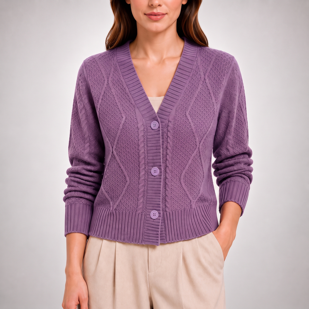 Elle Cable Knit Cardigan