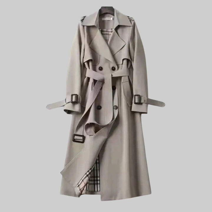 Emily | Women Belted Double Breasted Long Trench Coat