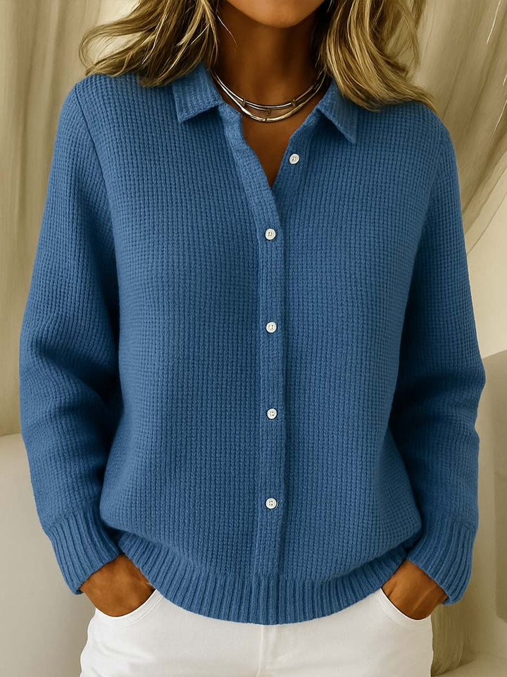 Amari™ | Classic Waffle Knit Cardigan