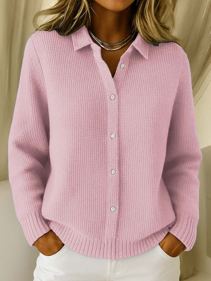 Amari™ | Classic Waffle Knit Cardigan